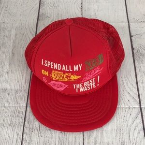 SPEEDWAY "I SPEND ALL MY MONEY ON BOOZE, BOATS & WOMEN!" Mesh Adjustable Hat